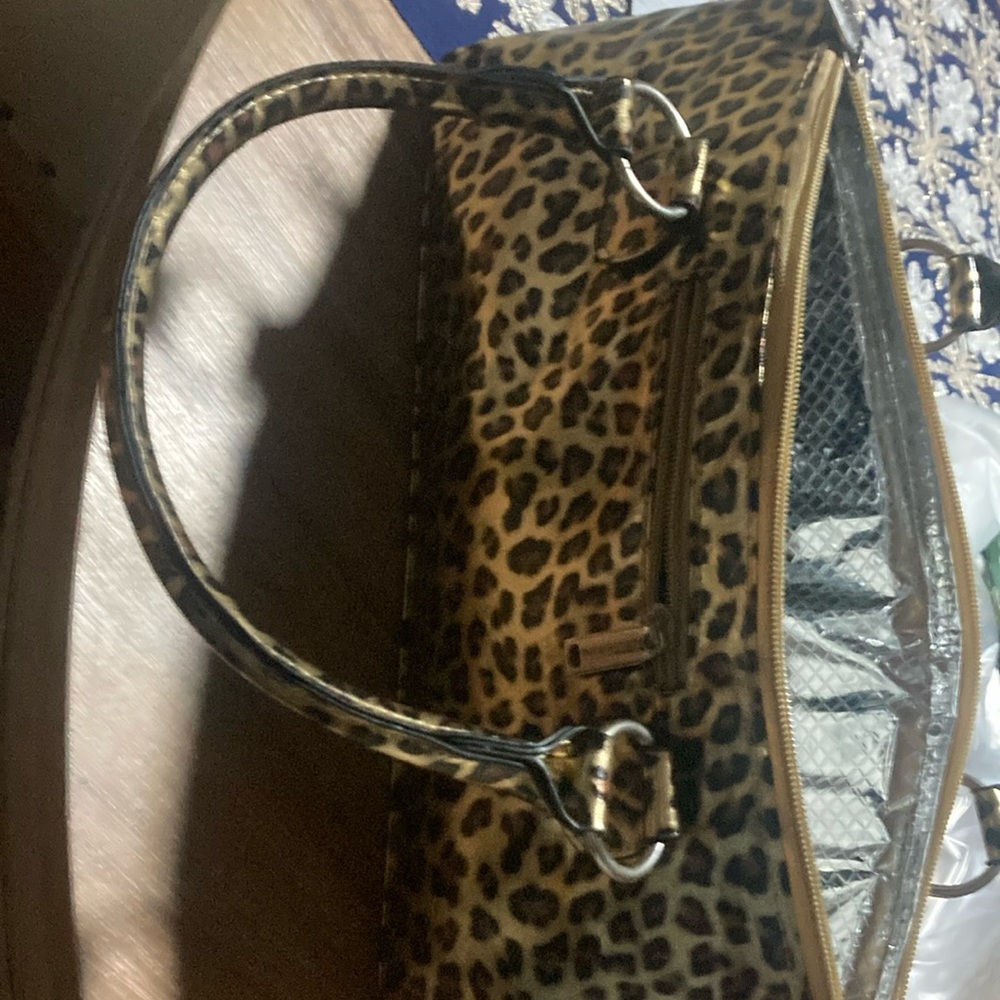 Approximately 13 1/2 across measured from zipper part, 6 1/2 down. Wine Cooler